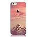 Produktbild iPhone 5S Hülle,iPhone SE Case,Sunroyal TPU Case Schutzhülle Silikon Case Durchsichtig Elegant Schön Rosa Quote Berg Malerei Muster Glänzend Transparent TPU Silicone Schutz Handy Hülle Case Tasche Etui Bumper Schutzhülle Ultradünnen Kratzfeste TPU Bumper Rückseite Handy Tasche für iPhone SE/5S/5-Pink Mountain