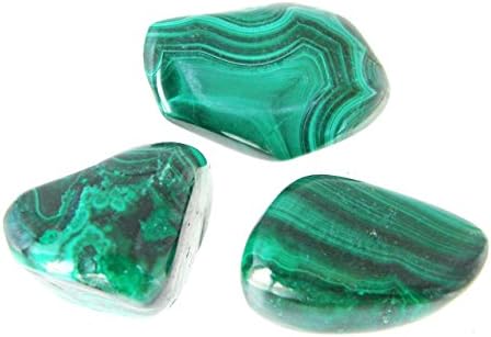 TANGLZ Malachite Natural Rolled Stone 2cm to 3cm - An important protection stone, absorbing negative energy