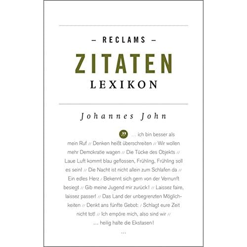 [PDF] Reclams Zitaten-Lexikon (Reclams Universal-Bibliothek) KOSTENLOS DOWNLOAD