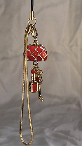 Preisvergleich Produktbild Frauen Schlüsselanhänger Anhänger Bling Strass Niedlich Handtasche Accessoires Handy Mini Handtasche Chain Women Key Chain
