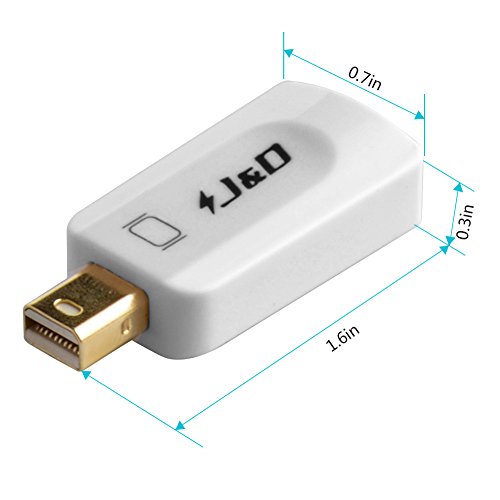 Mini DP auf HDMI, J&D Goldbeschichteter Mini Displayport (Thunderbolt) auf HDMI Kabel Adapter - 4