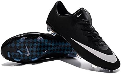 ZackiseBry Shoes Mens Mercurial Vapor X FG Black Football Soccer Boots