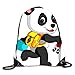 Produktbild ARTOPB Cute Panda On His Way to School Gym Sack Bag Drawstring Backpack Sport Bag for Men & Women