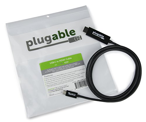 Plugable USB-C-nach-HDMI 2.0-Kabel (1,8 m) für MacBook Pro 2016, Dell XPS 13 und 15, Thunderbolt™ 3 und noch mehr (unterstützt 4K / 60 Hz-Bildschirme bis zu 3840×2160 bei 60 Hz) - 5