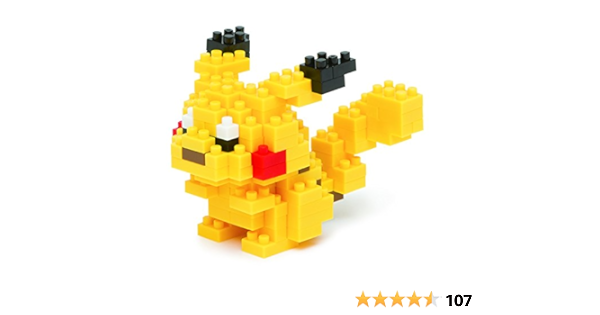 Nanoblock Pokemon Pikachu Nbpm 001 Amazon Co Uk Toys Games