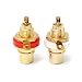Produktbild Yongse 2 Stück Gold überzogenes RCA Phono Buchse Plattenmontage Chassis Socket Set Weiß Rot Color