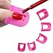 Saingace® 26pcs Nail Polish Glue Model Spill Proof Manicure Protector Tools+ 1 PC French Manicure Stickers