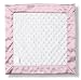 SwaddleDesigns Baby Lovie, Plush Dots Security Blanket with Pastel Pink Satin Trim