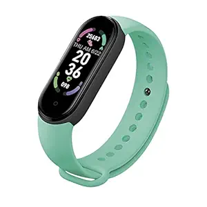 Raptas M6 Smartband Fitness Bracelet Sport Smart Band Wristband Heart Rate Monitor for Men and Women-Green