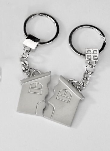 Formano 655448 Llavero con Forma de casa Ideal para Parejas o compañeros de Piso