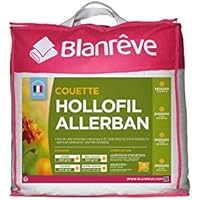 Blanrêve cthalvd031420 – Edredón Hollofil Allerban Todas Las Estaciones Algodón Blanco 140 x 200 cm