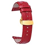 20mm lederarmband 20mm echter Leder-Uhrenarmband Uhrenarmband Ersatz für Frauen Armband bunt