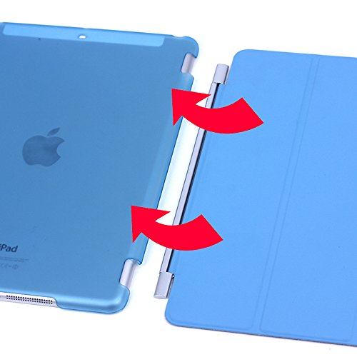 Apple Ipad Ultra Slim Auto Sleep Wake UP Standfunktion Hülle Tasche Case Schutzhülle Lederhülle Etui Skin Smartcover Zubehör Schale (Apple Ipad 9.7″ 2017, Schwarz) - 2