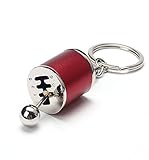 Tamaño: 10 * 2.2 * 2.2cm Ularma Coche Creative Auto Tuning piezas llavero turbina Nos llavero (rojo)