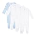 Bluezoo Pack Of Four Babies White Striped And Star Print Sleepsuits 3-6 Months