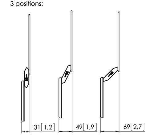 Ganga Vogel's SOUND3450 - Soporte de pared para TV, plateado Especial