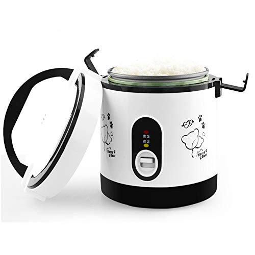 Pot de dortoir étudiant 1.2l Portable Mini Cuiseur À Riz Petit 2 Couches Cuiseur Vapeur Multifonction Cuisson Pot Isolation Électrique Chauffage Cuisinière