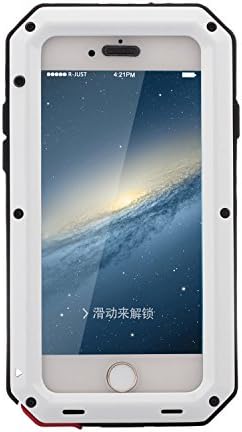Topyea iPhone 6 Plus Case,iPhone 6s Plus Metal Case, Dustproof Shockproof Scratch-proof Full-Body Protection Camouflage Bumper Case Cover Defender White