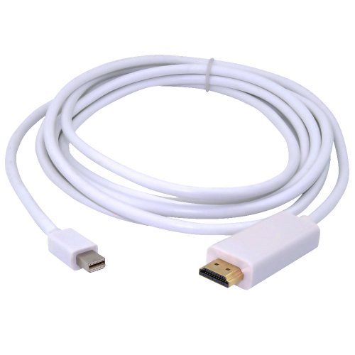 Adapterkabel - SODIAL(R) Adapterkabel Mini DisplayPort / HDMI fuer Apple Computer (Audio-Unterstuetzung, 3 m) Weiss