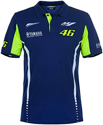 Valentino Rossi VR46 Yamaha polo shirt Men's Blue MotoGP 2017, blue