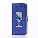 Produktbild iPhone SE Glitzer Hülle,iPhone 5S Leder Hülle,Leder Flip Case für iPhone SE/5S/5,Wallet Cover Hülle Schutzhülle Etui Tasche Cool 3D Crystal Klar Rotwein Musterg Ledertasche Slim Retro Leder Bookstyle Handyhülle Tasche Wallet Case Handytasche mit Standfunktion Karteneinschub und Magnetverschluss Flip Etui Tasche für Apple iPhone SE/5S/5 Schutz Etui Schale