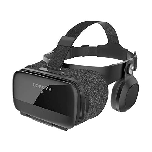 amzWOW Lunettes de réalité virtuelle 3D 360° Compatible avec Tous Les Smartphones de 4 à 6 Pouces - Focus réglable en Cas de myopie - Casque stéréo intégré amzWOW Z5