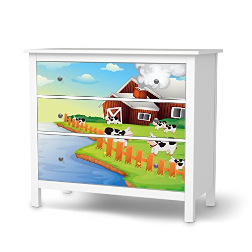 creatisto Möbeltattoo für IKEA Hemnes Kommode 3 Schubladen | Baby-zimmer Möbeltattoo Klebefolie Sticker Aufkleber | Einrichtungsideen IKEA Möbel für Kinder Poster Kinderzimmer | Kids Kinder Cowfarm 2 creatisto Möbeltattoo für IKEA Hemnes Kommode 3 Schubladen | Baby-zimmer Möbeltattoo Klebefolie Sticker Aufkleber | Einrichtungsideen IKEA Möbel für Kinder Poster Kinderzimmer | Kids Kinder Cowfarm 2