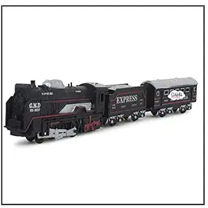 CADDLE & TOES High Speed Engine Train with Round Track/ Battery Operated (Multicolor) Train Engine Toy for 2 to 5 Year Kids (Black Toy Train)