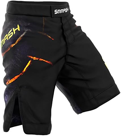 SMMASH Shorts MMA Mens, Professional Sportswear, Antibacterial Material, Perfect to MMA, BJJ, Grappling, Krav MAGA, Kick Boxing, UFC, Workout Shorts Made in Europe