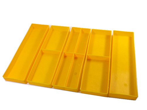 Preisvergleich Produktbild Rive 626071 F2 Kleinteilefächer - 5 Stück, gelb