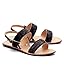 NAUGHTY WALK-702 HAIR ON GREY/BLACK FLAT SANDALS RS.849.00