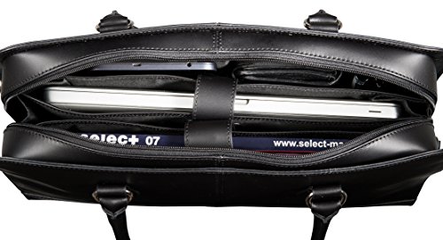 Su B 15 6 Zoll Laptoptasche Fuer Damen   Spaltleder   Professionelle Designer Aktentasche  Handtasche  Schultertasche   Schwarz