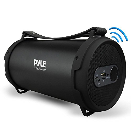 Portable Bluetooth Wireless BoomBox Stereo System, Built-in Rechargeable Battery, MP3/USB/Micro SD/FM Radio