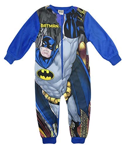 Super-Hero-Jungen-Schlafanzug-Marvel-DC-Comics-All-in-One-Pyjama-Nachtwsche