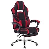 mejor silla gaming de tela Altura total (ajustable): 116-124 cm, altura del respaldo: 73 cm, altura del asiento: 45-53 cm, asiento: 53x51 cm.