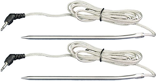 TEAM CUISINE Ersatz-Messfühler (2er-Set) für TEAM CUISINE Bluetooth-Grillthermometer und Bratenthermometer | Edelstahl | hitzefest | extra langes Kabel |