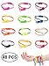 Produktbild UpBrands 48 Pack Friendship Fidget Zipper Bracelets Sensory Toys Bulk Set Neon Colors Kit for Birthday Party Favors for Kids Goodie Bags Easter Egg Basket Stuffers (48 Pack 7.5 Inches)