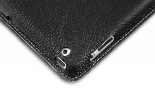 StilGut Executive Case Tasche aus feinstem Leder für das neue Apple iPad (3. und 4. Generation) in Schwarz - 7