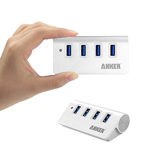 Anker Aluminum USB 3.0 4 Port Hub, Hub mit 0.6 m USB 3.0 Kabel designt für Apple MacBook, Macbook Air, Macbook Pro, MacMini, iMac, und weiteren USB 3.0 Geräten (Silber) - 5