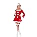 Produktbild LIUZHI Cosplay Kostüme Santa Anzüge Film Cosplay Kleid Mützen Weihnachten Frau , Red , One Size