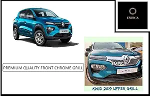 Empica Front Chrome Grill Compatible For Renault Kwid 2019 Set Of 1