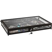 Kare Deko Caja visible, cristal, Negro, 42.5 x 60 x 8.5 cm