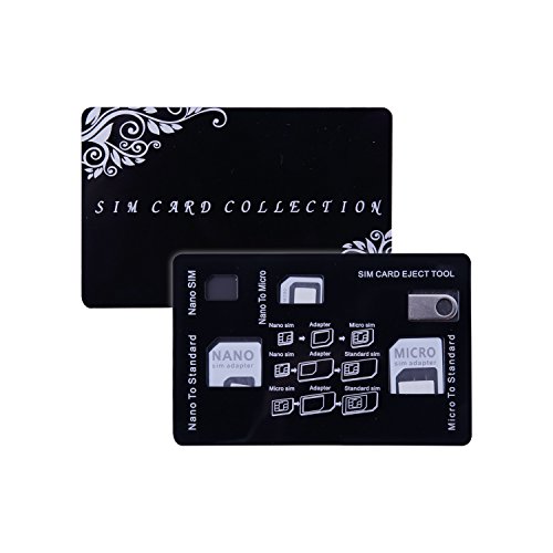 SIM Karten Adapter Kit UMIDIGI Nano / Micro / Standard /Eject Pin 4 in 1 Konverter für Smartphone iPhone Android Samsung Huawei und Andere