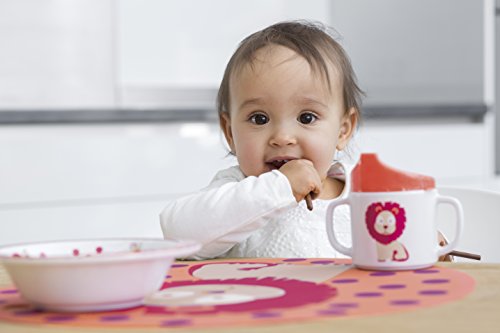 Lässig 1310007717 Trinkbecher mit Griff und Silikonboden, Wildlife Löwe - 7