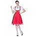 Produktbild Damen Dirndl Set DOLDOA Mini Maid Kleid Trachtenkleid Tavern für Oktoberfest
