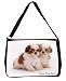 Produktbild Two Shih-Tzu 'Love You Mum' Large 16" Black School Laptop Shoulder Bag