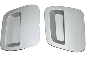 OUSDUO Cache-œillet De Remorquage pour Pare-Chocs pour Dacia pour Duster 2018 2019 2020 2021 620721430R 620724861R 511802392R 511809831R Lot De 2 Cache Crochet Remorquage(Gray)