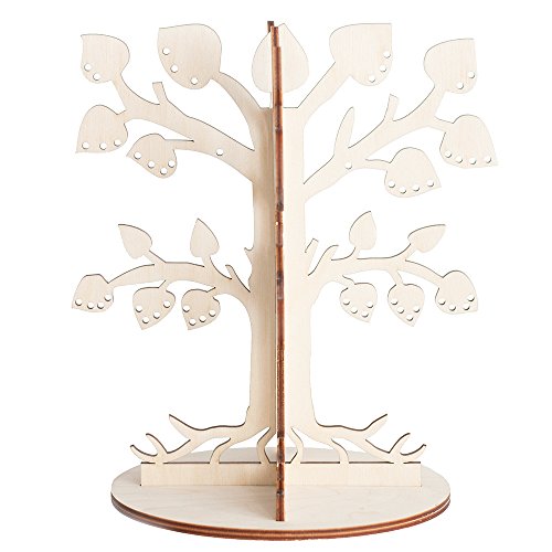 Schmuckbaum Aufbewahrung fur Ohrringe - Schmuck Stander auf Holz - Schmuckhalter fur Ketten - Schmuckstander in Baum form - Halter fur Kette - Ohrringständer fur Geschenke