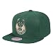Produktbild Mitchell & Ness Milwaukee Bucks Grün Wool Solid Snapback Cap - NBA Kappe