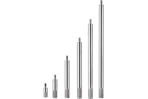 Nagoyuki Juego de Varillas de Extensión de Indicador de Cuadrante de 6 Piezas con Rosca M2.5, Varilla de Extensión de 10-100 Mm, Medición para Indicadores Digitales y de Cuadrante